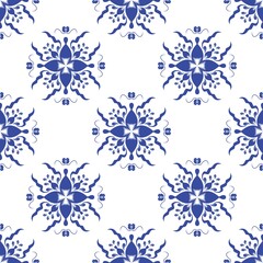 Floral pattern designed to look like snowflakes