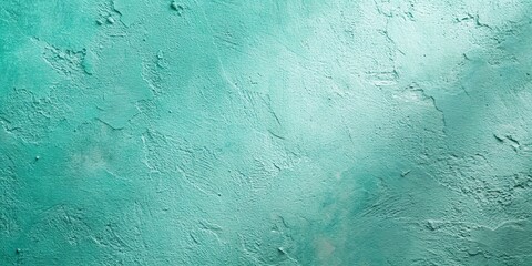 Turquoise Plaster Wall Reveals Coastal Serenity