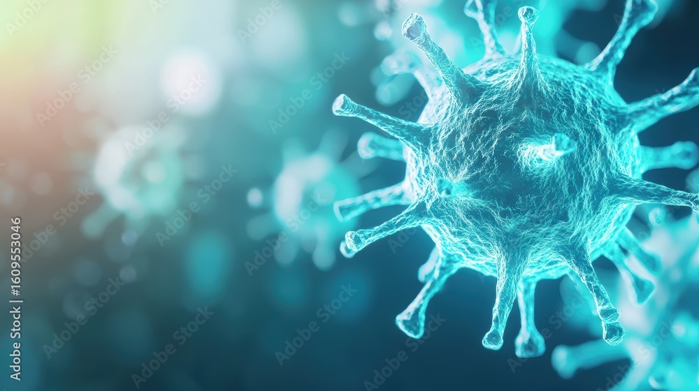 Aufkleber spiral microscopic view of the spiral structure of a virus or bacteria under a high powered microsco
