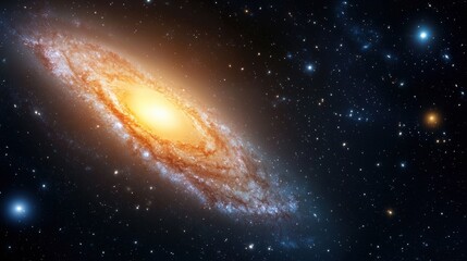 Fototapeta premium Spiral Image of spiral galaxies captured by telescope, showcasing the beauty of the universe.