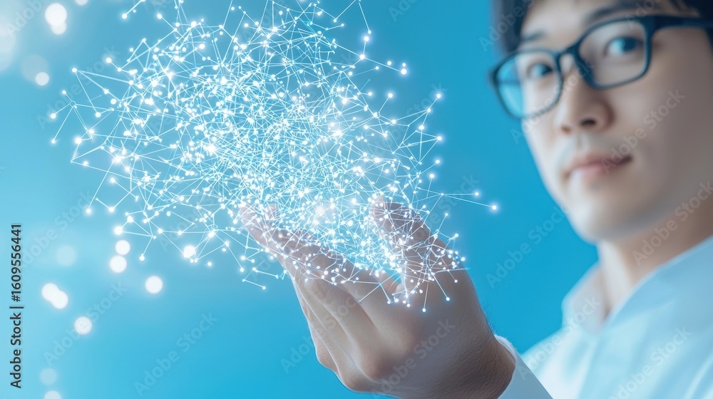 Poster solution engineer working on innovative solutions to solve critical technological challenges.