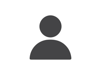 User circle isolated icon, user round outline vector icon with editable stroke