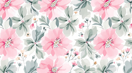 Seamless floral vector pattern with artistic roses and leaves on a deep green background. Hand painted brushstroke style, perfect for textiles, packaging, wallpapers, and feminine branding projects