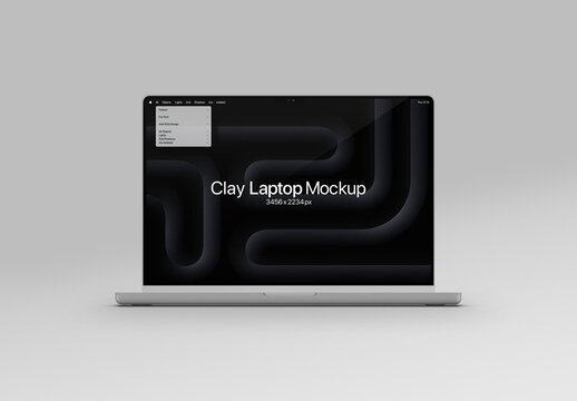 Laptop Mockup - Clay Pro 16