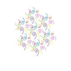 Colorful spiral pattern 