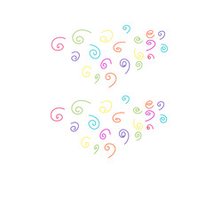 Colorful spiral pattern 