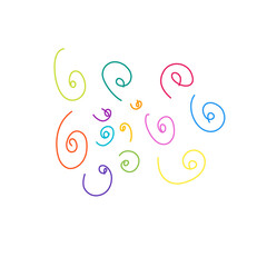 Colorful spiral pattern 