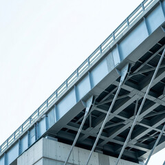 Modern Bridge Structure from Below