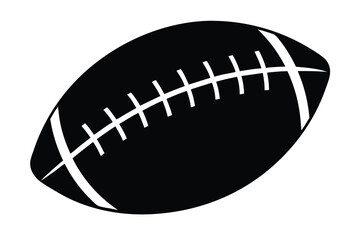 Vector art of a black and white football is ready for the big game, isolated on white background