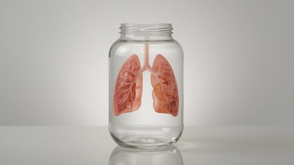 Symbolic Lung Awareness Art