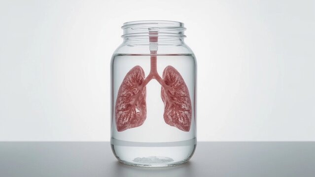 Symbolic Lung Awareness Art
