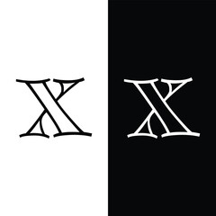 X Logo Design and template. Creative X icon initials based Letters in vector.
