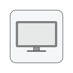 vector computer monitor	