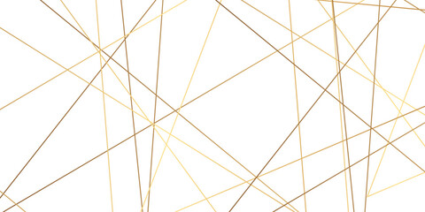 Fototapeta premium Luxury modern technology concept diagonal line .Abstract transparent background with golden and orange lines .golden geometric random chaotic creative lines 