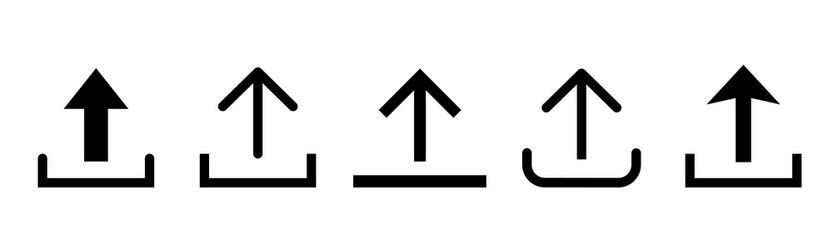 Upload icon. Upload icon files. Software upload icon . Web icon set . Vector illustration.