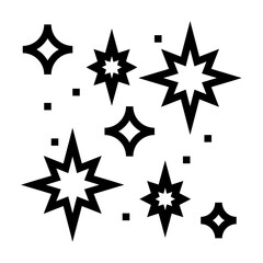 Obraz premium A versatile vector set of various starburst, twinkle, and sparkle icons, perfect for illustrating magic and celebration.