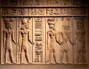 Ancient Egyptian bas-relief carving