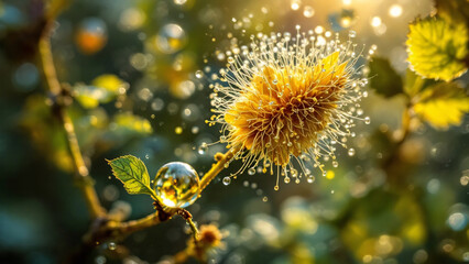 Dewy Flower: Captivating Nature's Beauty for Artistic Decor