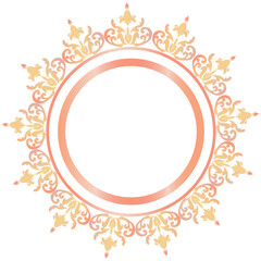 abstract floral frame Ornate circle. Ornate circle - Illustration.Circular patterns. The Frames of Chinese Style