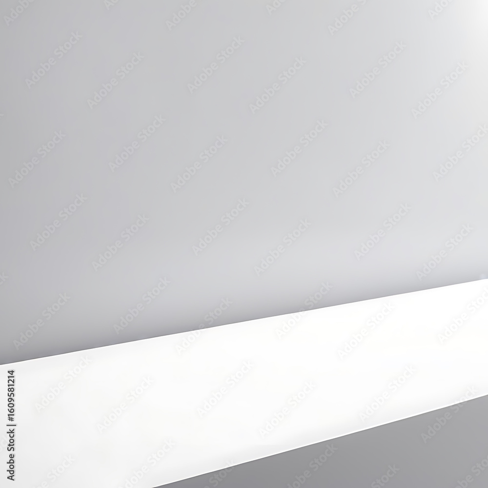 Poster elegant white abstract curve with gradient light, modern minimalist ai background