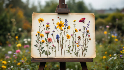 Wildflower Herbarium: Charming garden art for floral enthusiasts