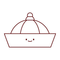 Obraz premium Traditional Chinese Hat Flat Icon