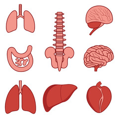 Human body element icon vector design 