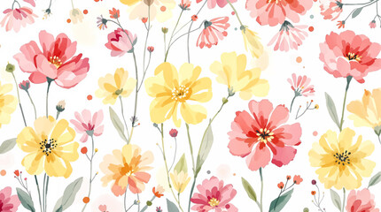 Fototapeta premium seamless floral background