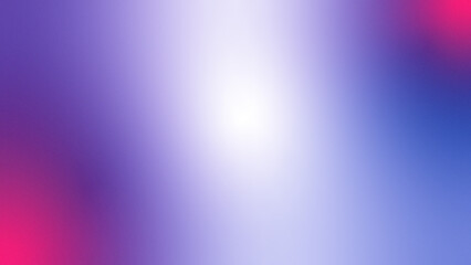Fototapeta premium Purple magenta pink blue abstract background. Color gradient ombre blend. Smooth transition. Bright center light glow. Neon shimmer effect. Metallic soft blur. Noise grain dreamy texture.