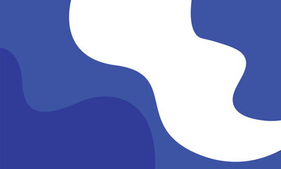 Abstract blue modern business wave banner background wavy shape design decoration on white background