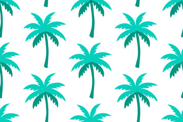 Fototapeta premium palm trees seamless pattern