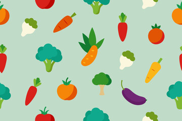 seamless pattern with vegetables