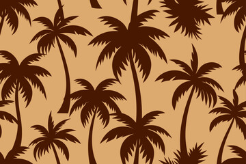 seamless pattern with palm trees