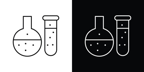 Chemistry icon. Editable stroke line icons
