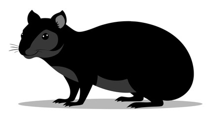 Obraz premium Realistic hyrax animal vector drawing for wildlife projects