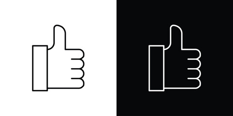 Like icon. Editable stroke line icons