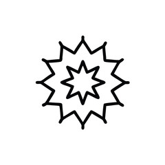 Obraz premium Starburst burst explosion icon on shape