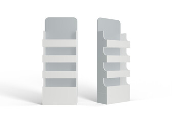 Empty Store Display Rack Mockup