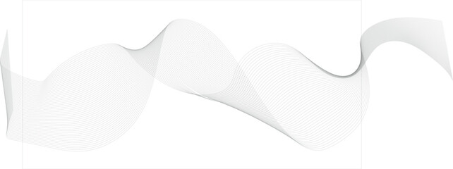 Lines for background, black stripes for brochures. Digital frequency track equalizer. Curved wavy line, smooth stripe. Vector
