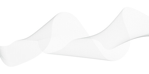 Lines for background, black stripes for brochures. Vector. Wave with lines created using blend tool. Curved wavy line, smooth stripe. 