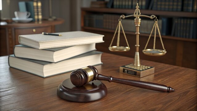 gavel and law books - Powered by Adobe