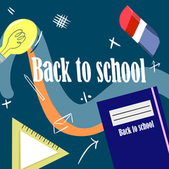 Back to school – wektorowa grafika © Laura