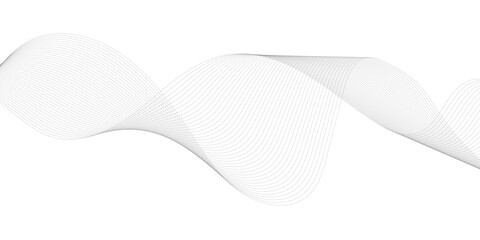 Abstract wave element for design. Digital frequency track equalizer. Stylized line art background. Wave with lines created using blend tool. Vector illustration. 