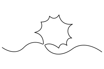 Continuous single line art of seed sprouting and plant growth stages minimalist botanical vector
