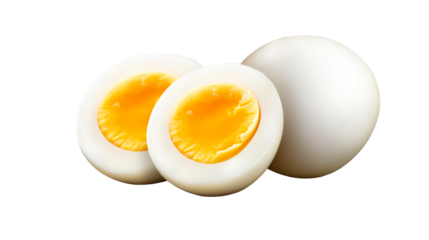 Delicious soft boiled eggs ready for a healthy meal or snack