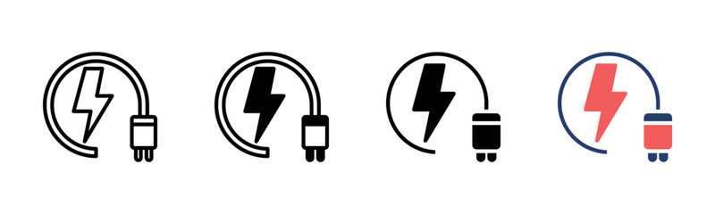 Energy icon sheet multiple style collection