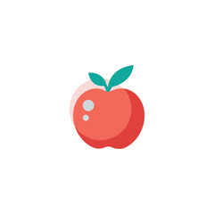 apple vector Illustration, red apple, fresh apple vector, green apple logo, Abstract style apple logo
