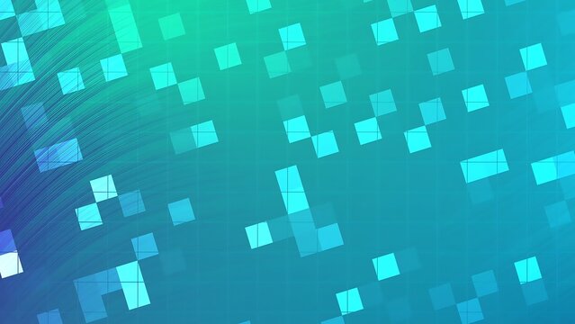 Desertcore Arctic Blue Abstract digital background with geometric shapes and dynamic light streaks in teal and blue hues