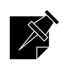 Pushpin icon design template SVG