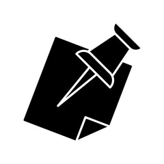 Pushpin icon design template SVG
